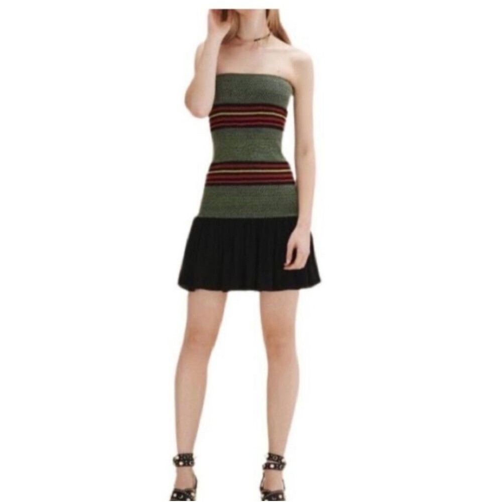 Maje Ribby Bicolor Mini Dress Size 1